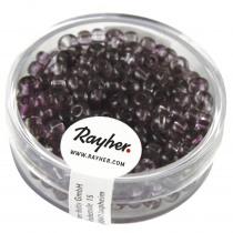 Produktbild Rayher Rocailles, ø 4 mm, Two Tone, brombeere, 17 g
