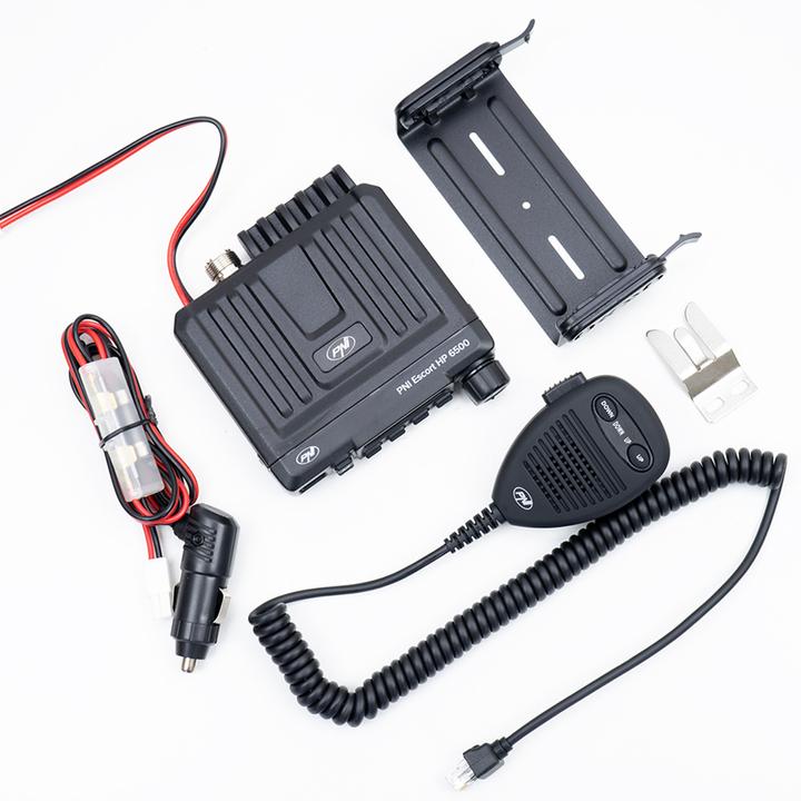 Actual product image PNI CB radio Escort HP 6500, multistandard, 4 W, AM-FM, 12 V, ASQ, RF Gain, cigarette lighter socket