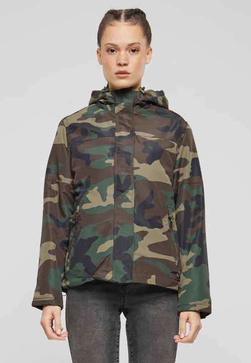 Actual product image Brandit Ladies front zip windbreaker size 4XL colour forest (4XL)