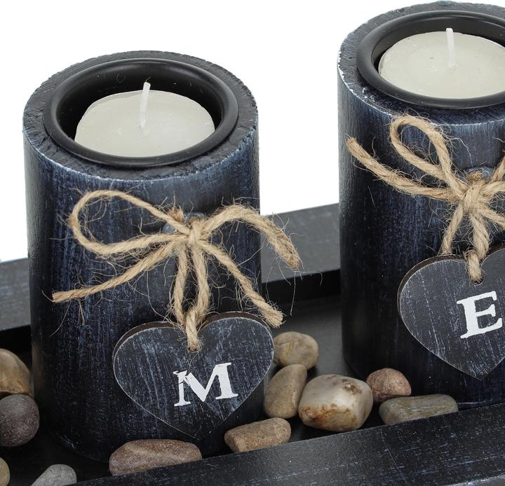 Actual product image Relaxdays Tealight holder (39.5 x 13 x 10.5 cm)