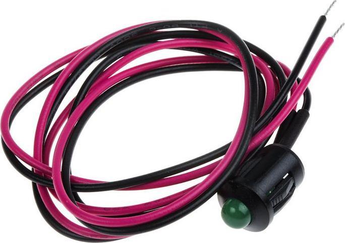 Produktbild RS PRO LED vorst. 8mm schwarz 2VDC grün