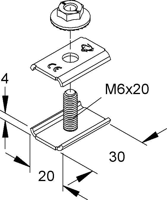 Actual product image Niedax Universal connector (Duct, 3 cm)