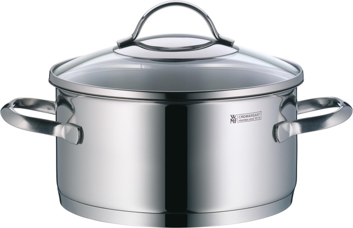 Productafbeelding WMF Kookpan Koekenpan Inductie 20cm Glazen Deksel 2,5l Provence Plus Roestvrij Staal (20 cm, Braadpan + kasserol, Roestvrij staal)