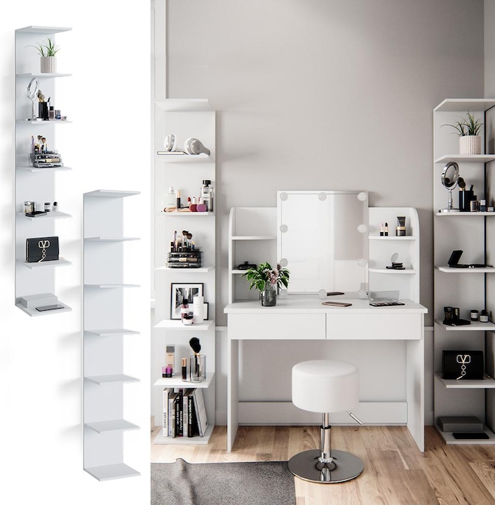 Actual product image Vicco Wall shelf Paolo, White, 28 x 190 cm Set of 2