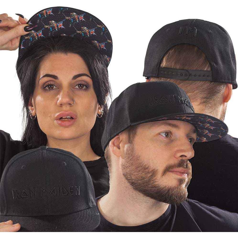 Iron Maiden, Cappellino, IronMaiden Logo & Trooper Snapback Cap, Nero
