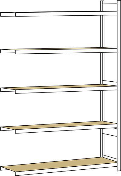 Produktbild Schulte Lagertechnik Anbauregal WS 2000 mit Spanplatten