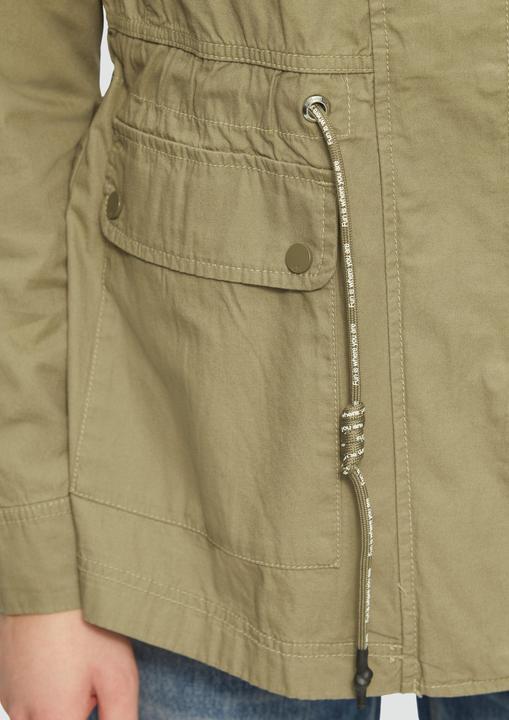 Actual product image S.Oliver Outdoor-Jacke Baumwolljacke mit Tunnelzug in der Taille (XXL)