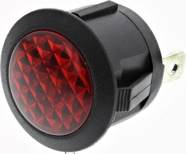 RS PRO Lampe témoin à LED pour tableau de commande rouge 220V ac, Ø de montage 20.8mm, FASTON