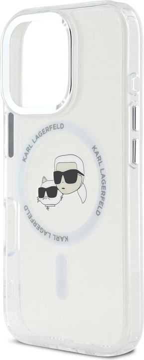 Actual product image Karl Lagerfeld KLHMP16XHLSKCH iPhone 16 Pro Max 6.9" biały/white hardcase IML Metal Karl&Choupette H (Apple iPhone 16 Pro Max)