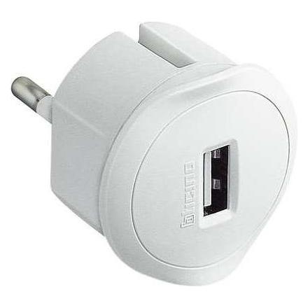 Bticino S3625DU Caricabatterie Per Dispositivi Mobili Bianco Interno, Caricatore Usb, Bianco