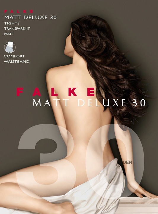 Actual product image Falke Matt Deluxe 30 tights, colour 8228 scarlet, size 38-40 (30 DEN, 38 - 40)