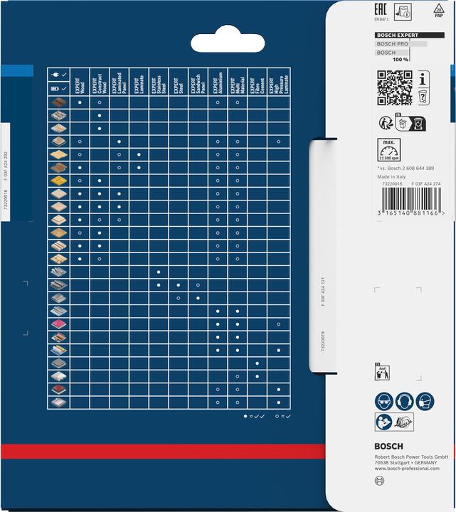 Immagine prodotto Bosch Professional Zubehör Lama per sega circolare EX SH H 165x20-