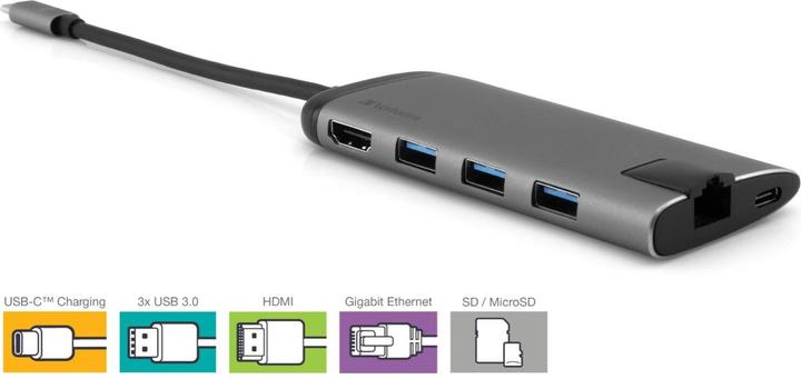 Actual product image Verbatim Multiport (USB-C, 1 portion)