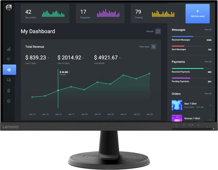 Produktbild Lenovo D27-40 (1920 x 1080 Pixel, 27")