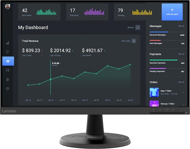Produktbild Lenovo D27-40 (1920 x 1080 Pixel, 27")
