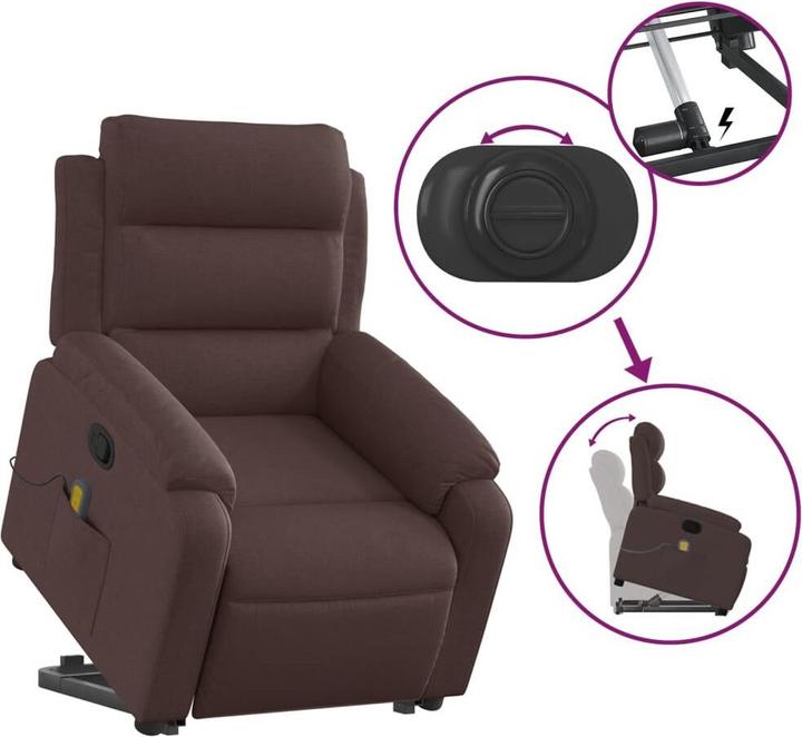 Image du produit vidaXL Massagesessel mit Aufstehhilfe