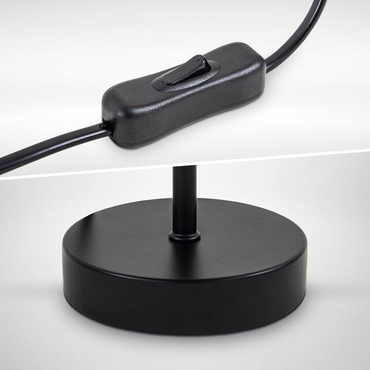 Actual product image B.K.Licht Table lamp, black-gold, 1xE27/40W max. excl. (E27)