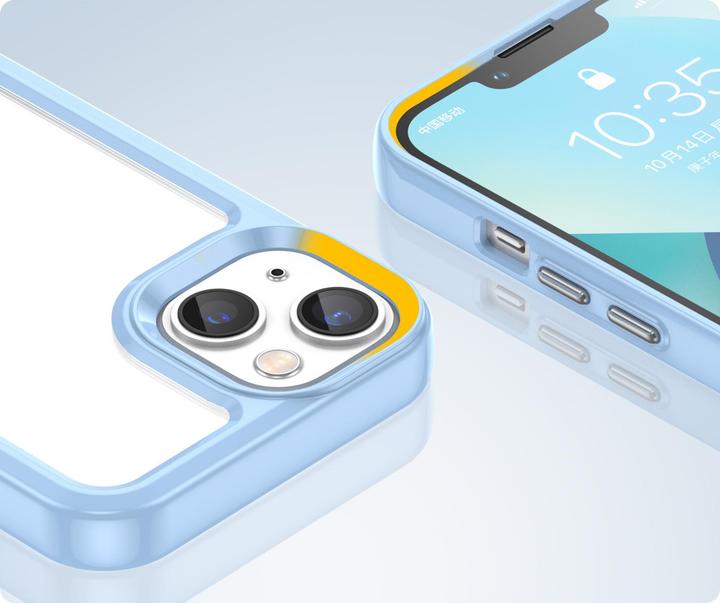 Immagine prodotto Hurtel Outer Space Case iPhone 14 Plus cover rigida con cornice in gel blu (Apple iPhone 14 Plus)