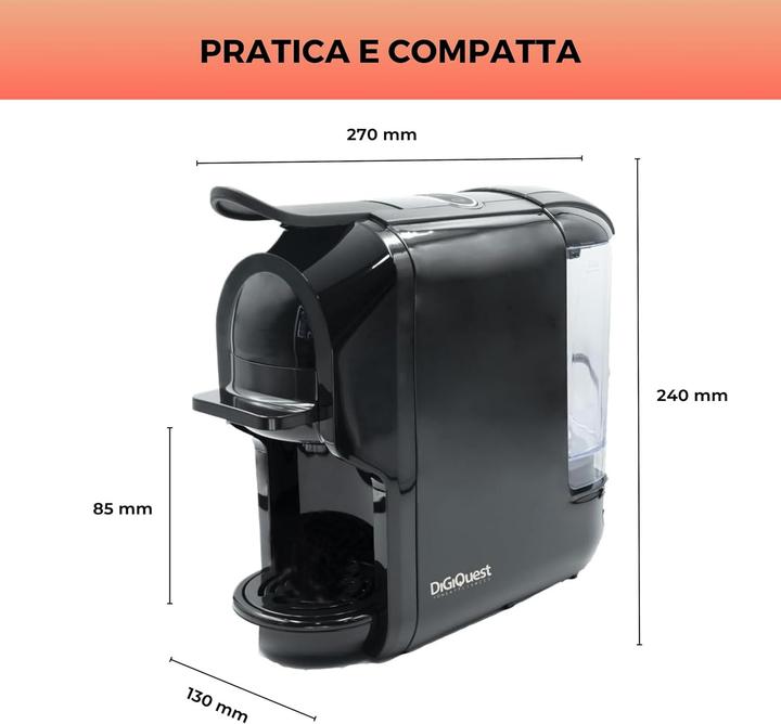 Produktbild Digiquest Multifunctional Coffee Maker with MODULO Only Waffle Coffy 1450 Watt 06 Litre 19 Bar Black