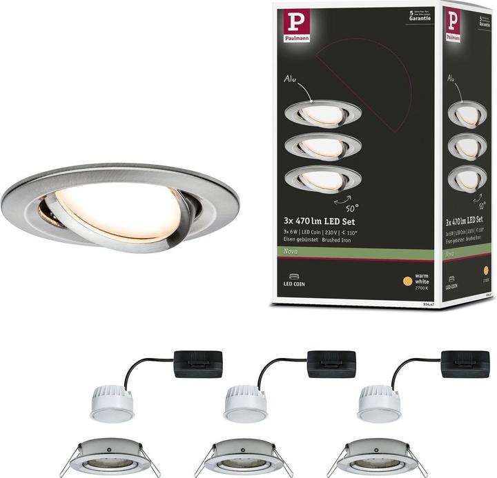 Produktbild Paulmann Einbauleuchte Nova Set (460 lm)