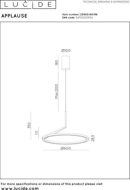Produktbild Lucide Applause (1400 lm)