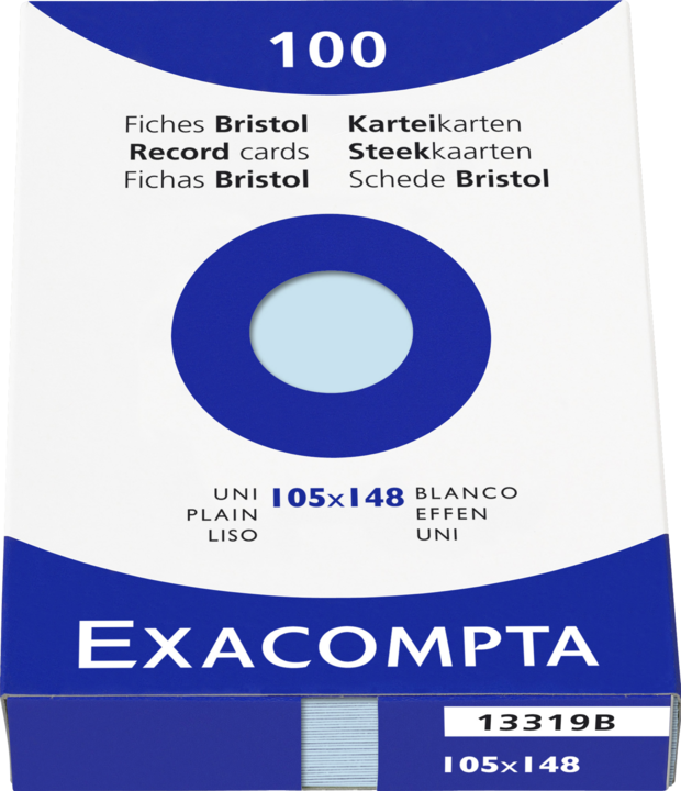Actual product image Exacompta Index cards (A6, 205 g/m², 100 x)