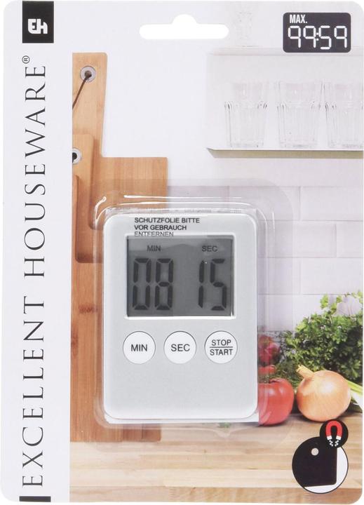 Actual product image Excellent Houseware Digital kitchen timer with magnetic holder
