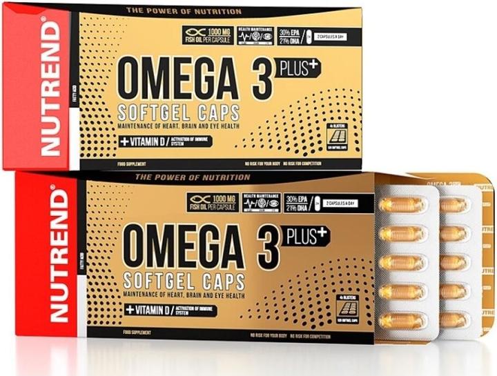 Actual product image Nutrend Omega 3 Plus (120 Piece, Capsules)