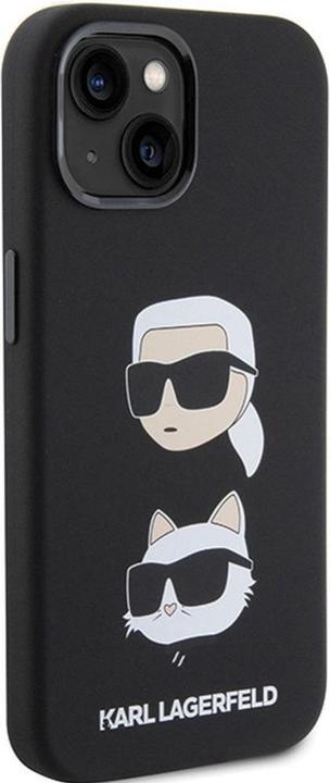Produktbild Karl Lagerfeld KLHCP15MSDHKCNK iPhone 15 Plus 6.7" czarny/black Silicone Karl&Choupette Head (Apple iPhone 15 Plus)