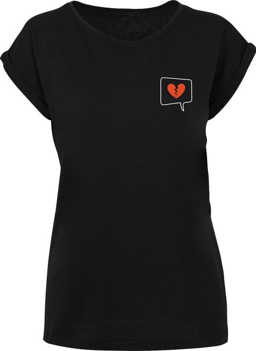 Produktbild Merchcode Ladies Heartbreak X Extended Shoulder Tee - 111573 (S)
