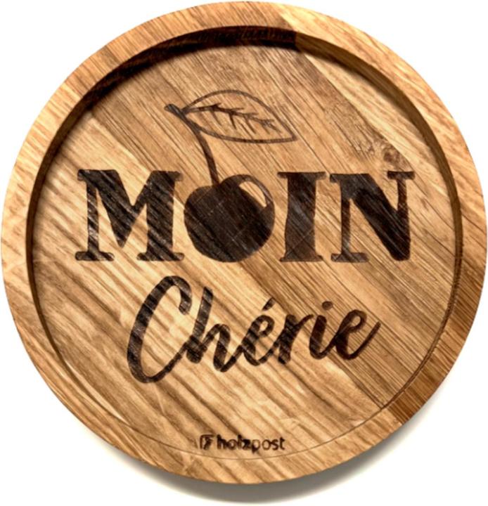 Produktbild Holzpost Untersetzer MOIN Cherie Eiche 11,2cm (1x)
