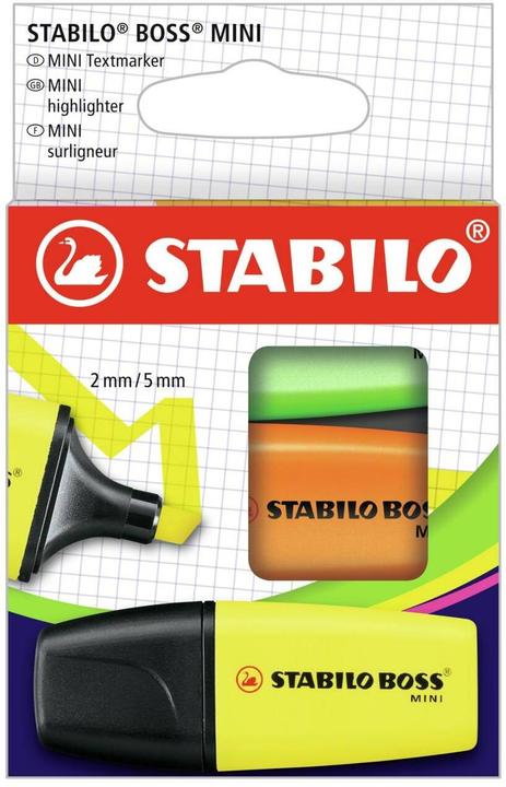 Produktbild STABILO BOSS MINI Textmarker (3x)