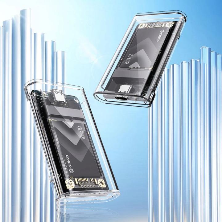 Actual product image Orico Other Computer Accessory TC10-MS MSATA USB-C 3.2 5Gb/s Disk Cartridge - Transparent (mSATA)