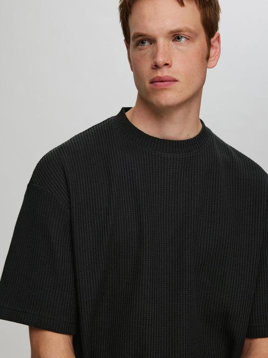 Image du produit Selected Homme Relaxed Fit Waffelmuster T-Shirt (S)