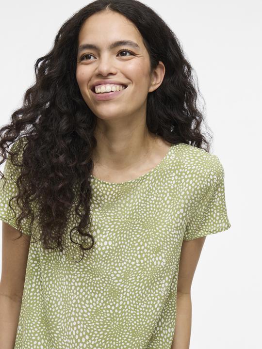 Image du produit Vila Rundhals- Oberteil mit kurzen Ärmeln (34)