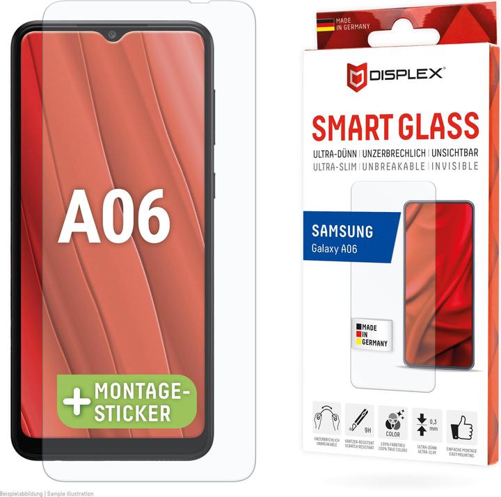 Actual product image Displex Smart Glass, Displayschutzfolie (1 Piece, Samsung Galaxy A06)