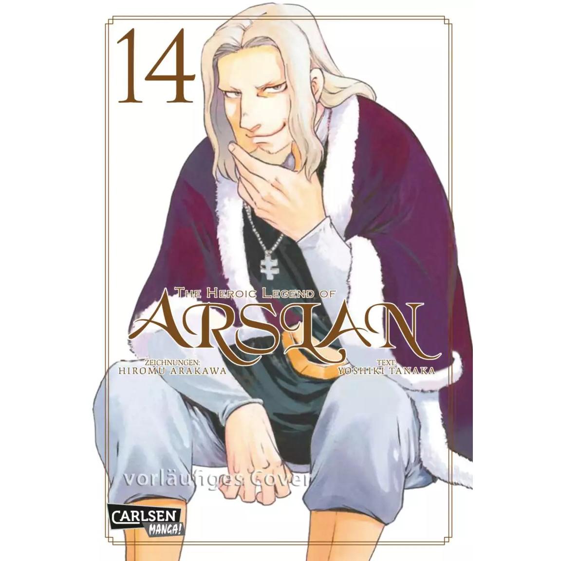 The Heroic Legend of Arslan 14, Belletristik von Yoshiki Tanaka, Hiromu Arakawa