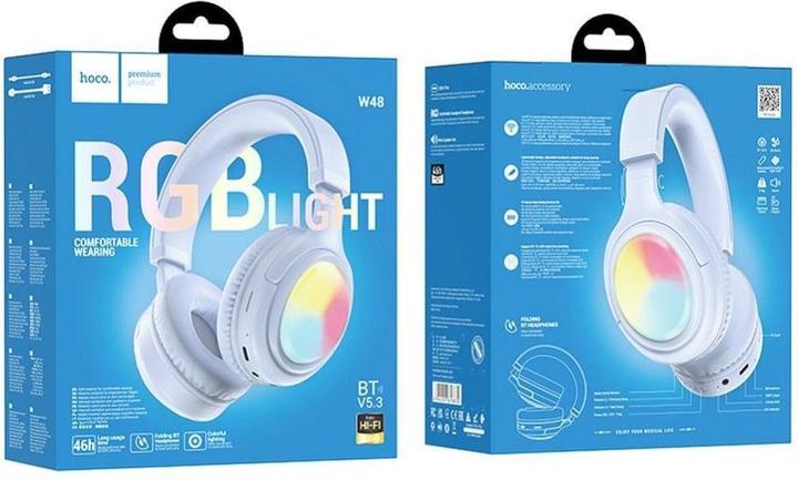 Image du produit Hoco Wireless headphones wireless headphones bluetooth W48 blue (46 h, Sans fil)