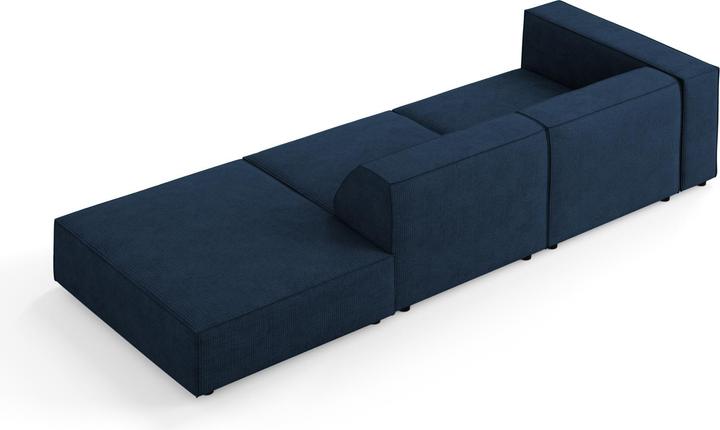 Actual product image Cosmopolitan Design Right Sofa, "Arendal", 4 Seats, Royal Blue, 262x102x70 Made in Europe