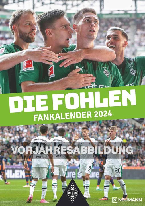 Produktbild Borussia Mönchengladbach 2025 - Fussball-Kalender - Wand-Kalender - Fan-Kalender - 29,7x42 - Sport (Harter Einband, Deutsch)