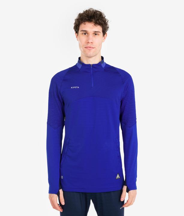 Immagine prodotto Kipsta Felpa 1/2 zip da calcio da donna/uomo - CLR blu (XL)