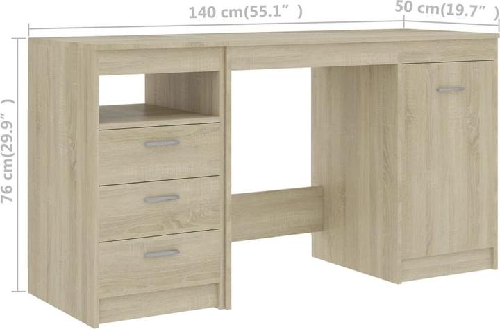 Immagine prodotto vidaXL Schreibtisch (50 x 140 x 76 cm)