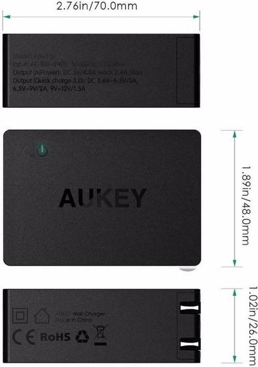 Actual product image Aukey Pa-T14 (42 W)