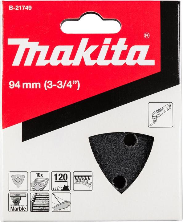 Actual product image Makita Delta sanding pap. Stone K120 (120)