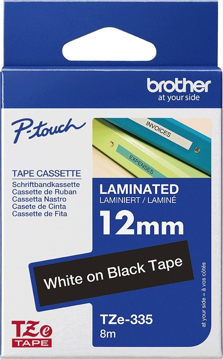 Produktbild Brother TZe-335 (1.20 cm, Schwarz, Weiss)