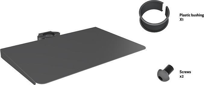 Image du produit Multibrackets Support AV, métal, plastique pour système M Pro (Cadres support AV)
