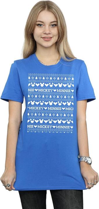 Produktbild Disney Mickey And Minnie Christmas Fair Isle TShirt (XXL)