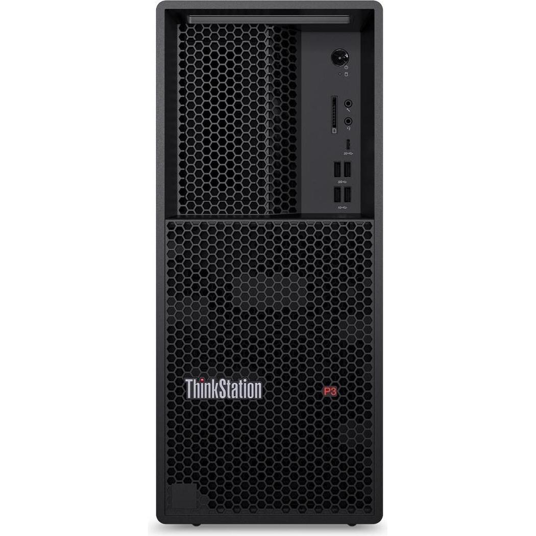 Lenovo ThinkStation P3 Tower Gen 2 (1000 GB, 64 GB, Intel Core Ultra 7 265), PC, Schwarz