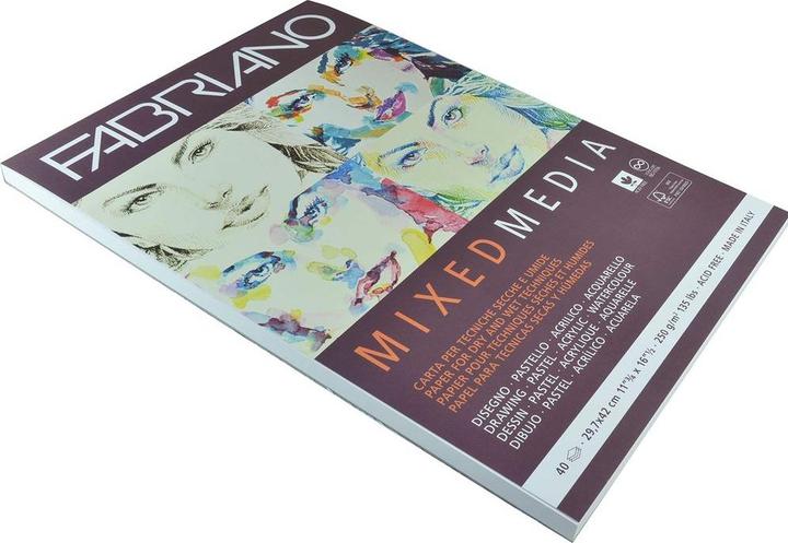 Image du produit Fabriano Malblock Mixed Media A3, 40 Blatt (A3)