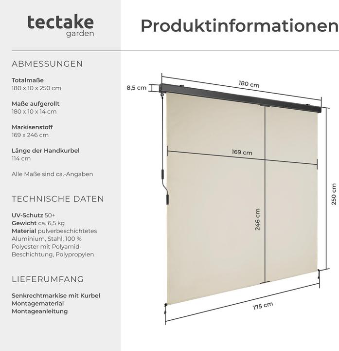Produktbild tectake Eloise (1.80 m)